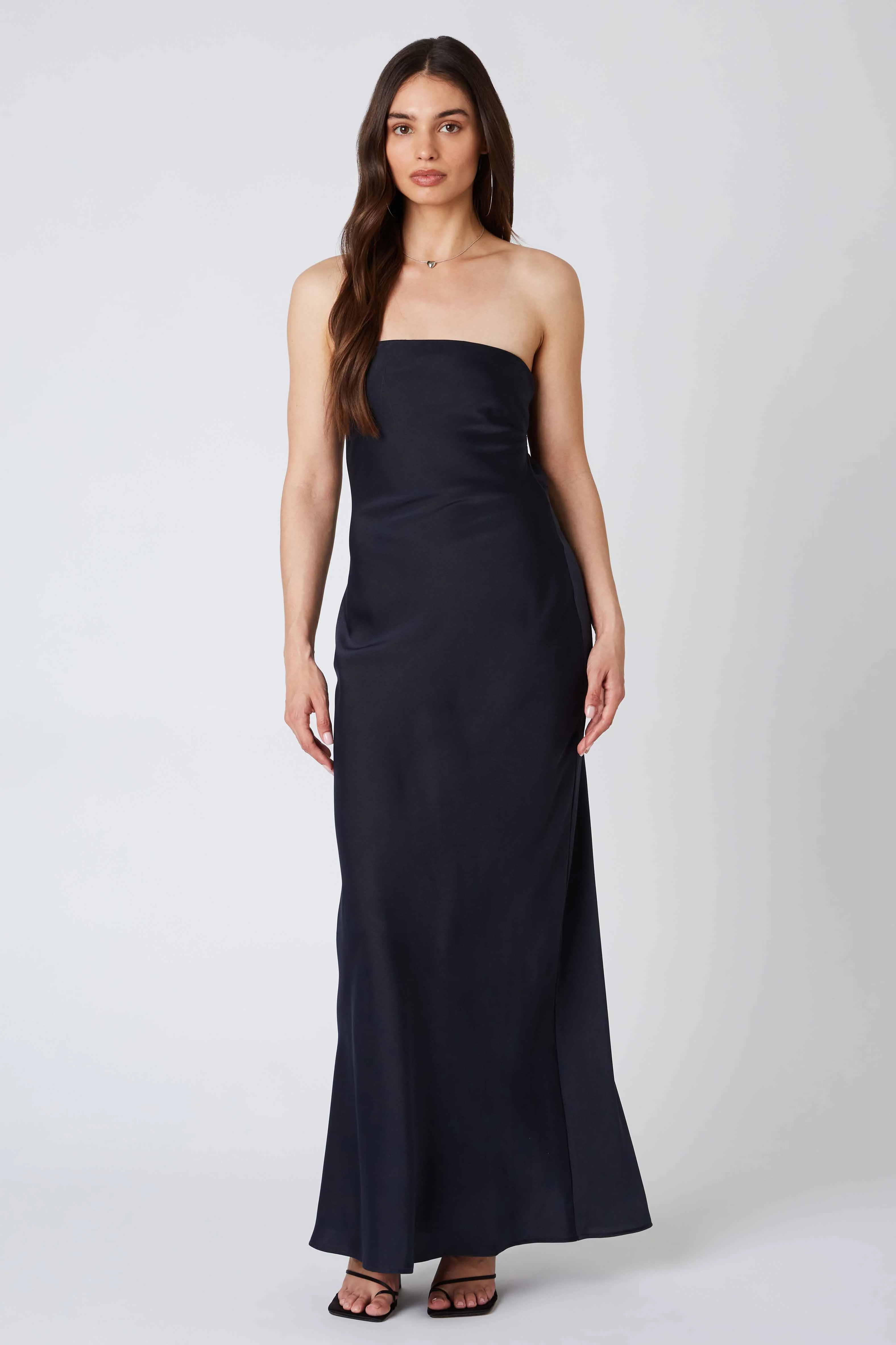 Tie-Back Strapless Maxi Dress - Image 7
