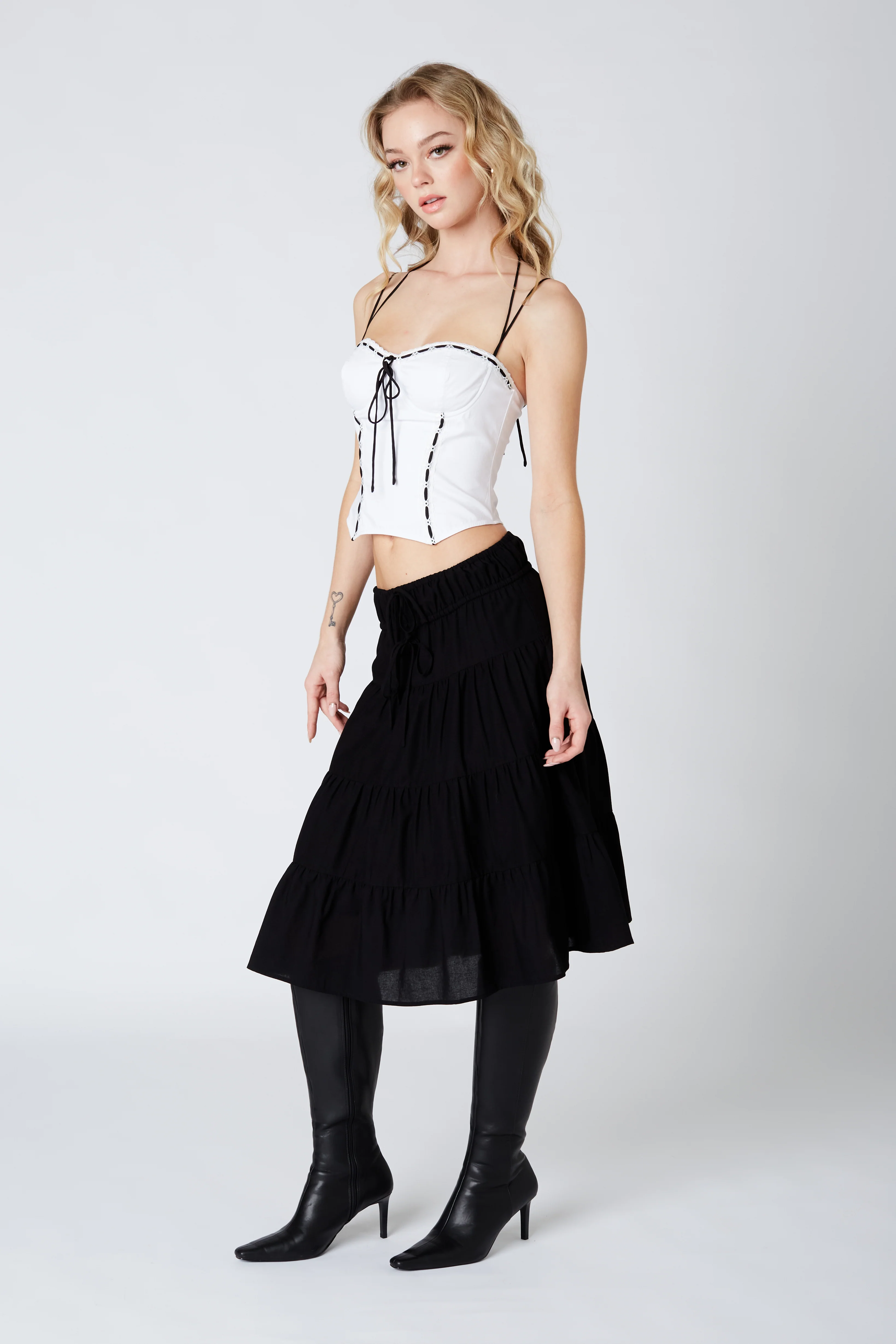 Tiered Midi Skirt - Image 8