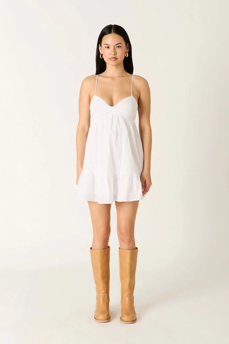 Twist Front Babydoll Mini Dress - Image 2