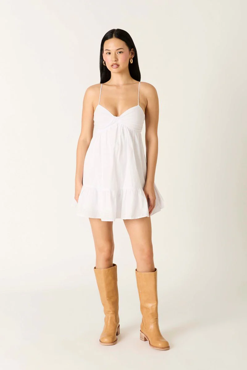 Twist Front Babydoll Mini Dress - Image 3