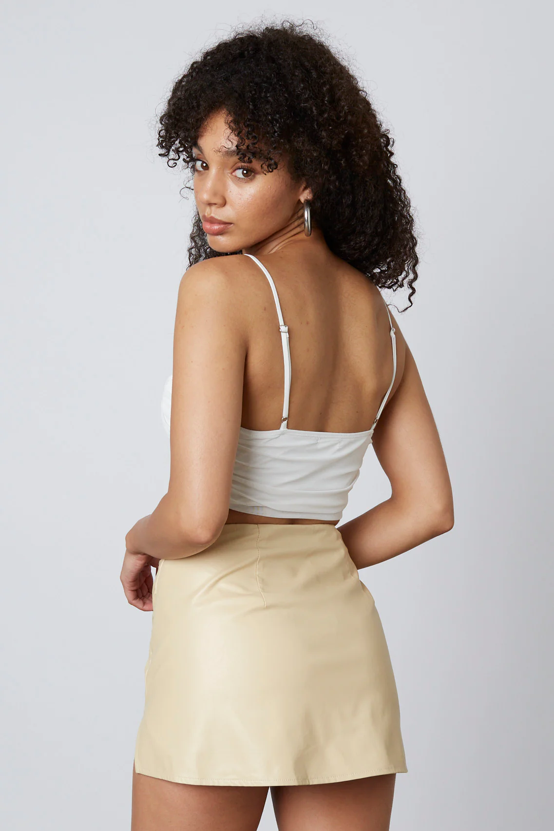 Vegan Leather Mini Skort - Image 3