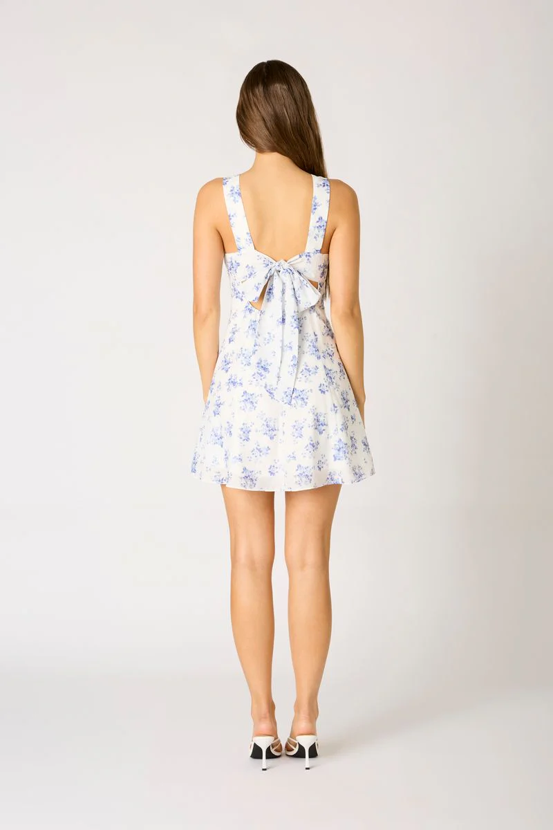 Vintage Floral Mini Dress - Image 4