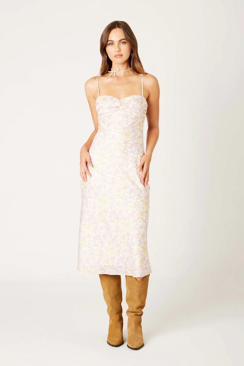 Vintage Satin Midi Dress - Image 2