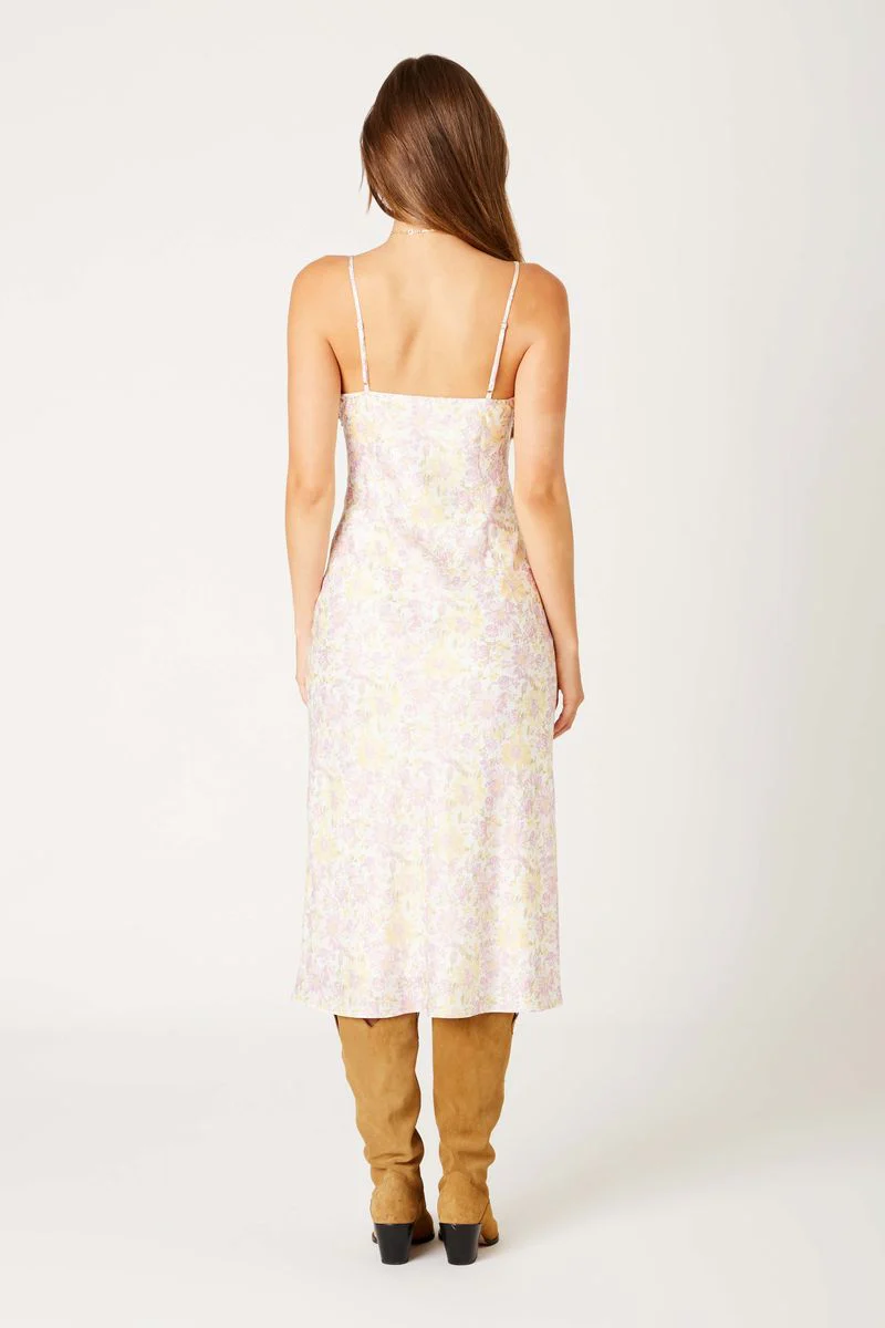 Vintage Satin Midi Dress - Image 4