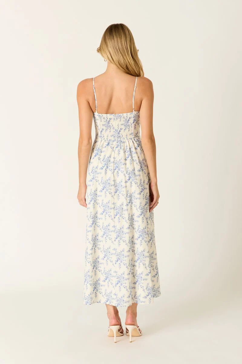 Vintage Toile Midi Dress - Image 5
